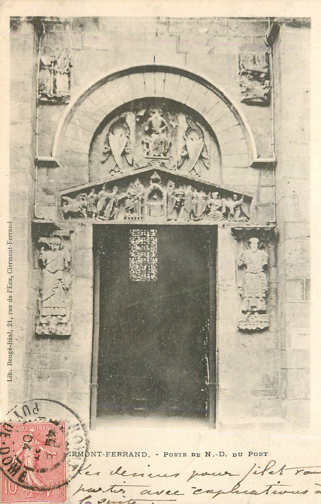 Clermont-Ferrand — Porte de N.-D. du Port — Lib. Bougés-Béthel, 24, rue de l'Écu