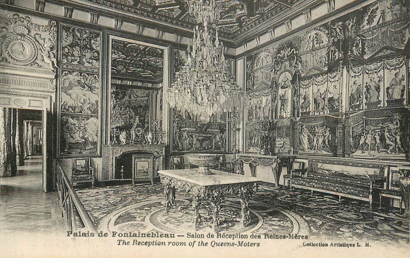 Palais de Fontainebleau — Salon de Réception des Reines-Mères — Collection Artistique L. M.