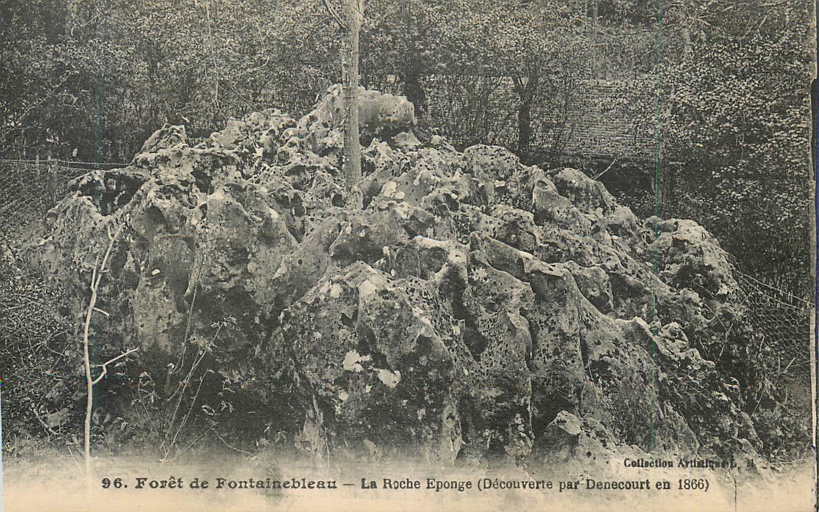 Foresta di Fontainebleau — La Roche Eponge (Scoperta da Denecourt nel 1866)