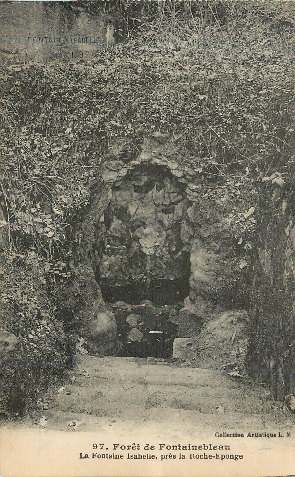 CPA Foret de Fontainebleau La Fontaine Isabelle pres de Roche Eponge