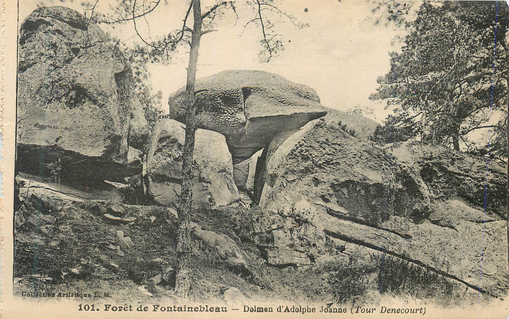 Bosque de Fontainebleau — Dolmen de Adolphe Joanne — Colección Artística L.M. n°101