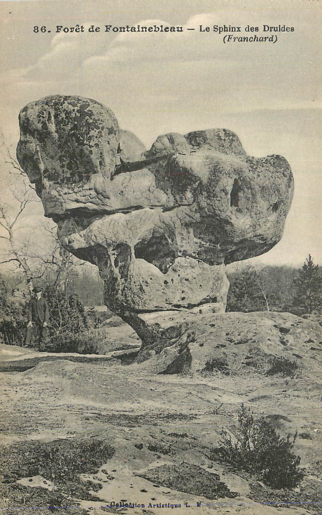 Forêt de Fontainebleau — Le Sphinx des Druides (Franchard) — Collection Artistique L. K.