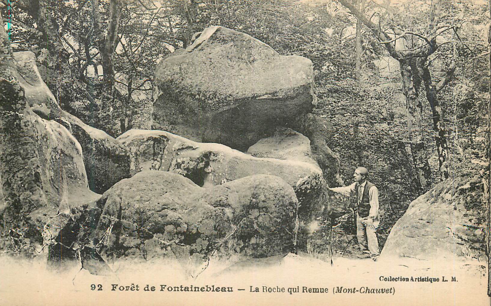 Forest of Fontainebleau — The Moving Rock (Mont-Chauvet) — Artistic Collection L. M.