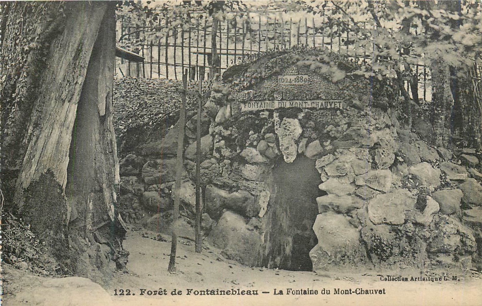 Forêt de Fontainebleau — La Fontaine du Mont-Chauvet — Collection Artistique L.M.