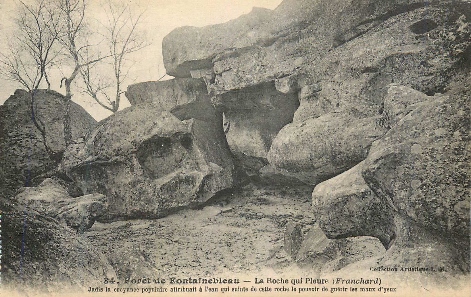 Foresta di Fontainebleau — La Roche che Piange (Franchard) — Collezione Artistica L.M.