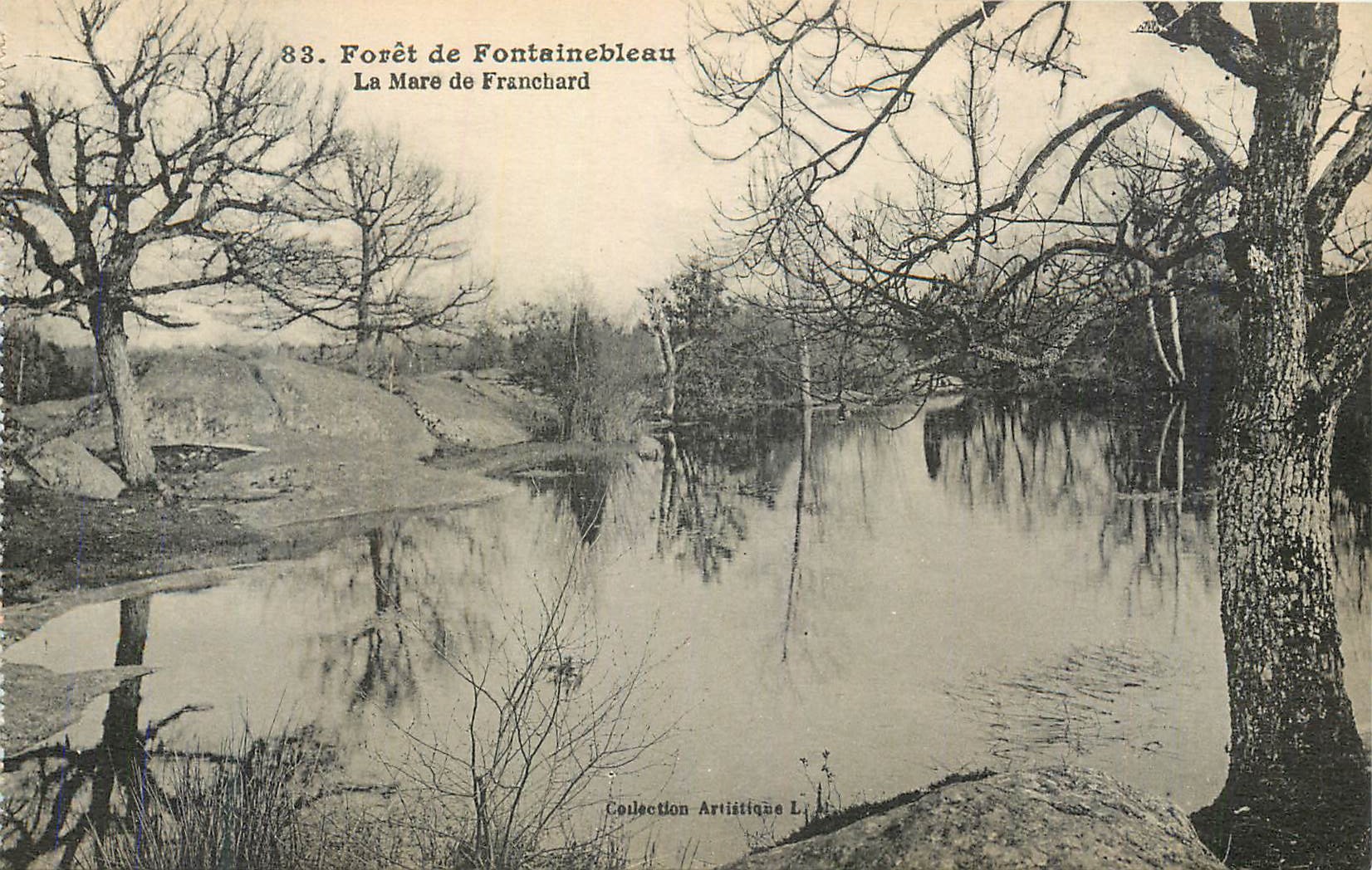 Wald von Fontainebleau — La Mare de Franchard — Künstlerische Sammlung L, Nr. 83