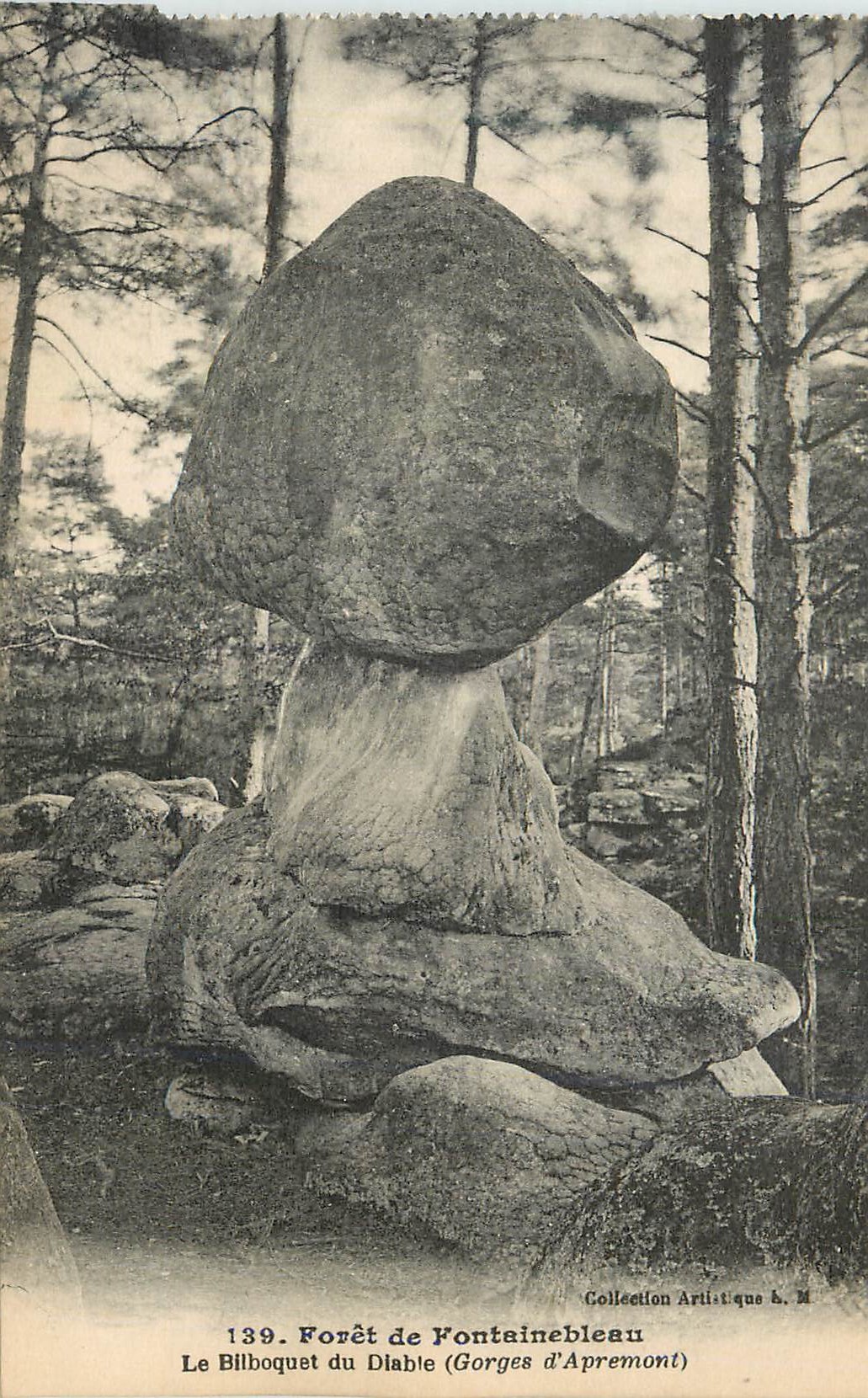 Il Bilboquet del Diavolo (Gorges d'Apremont) — Foresta di Fontainebleau — Collezione Artistica L. M. n° 139