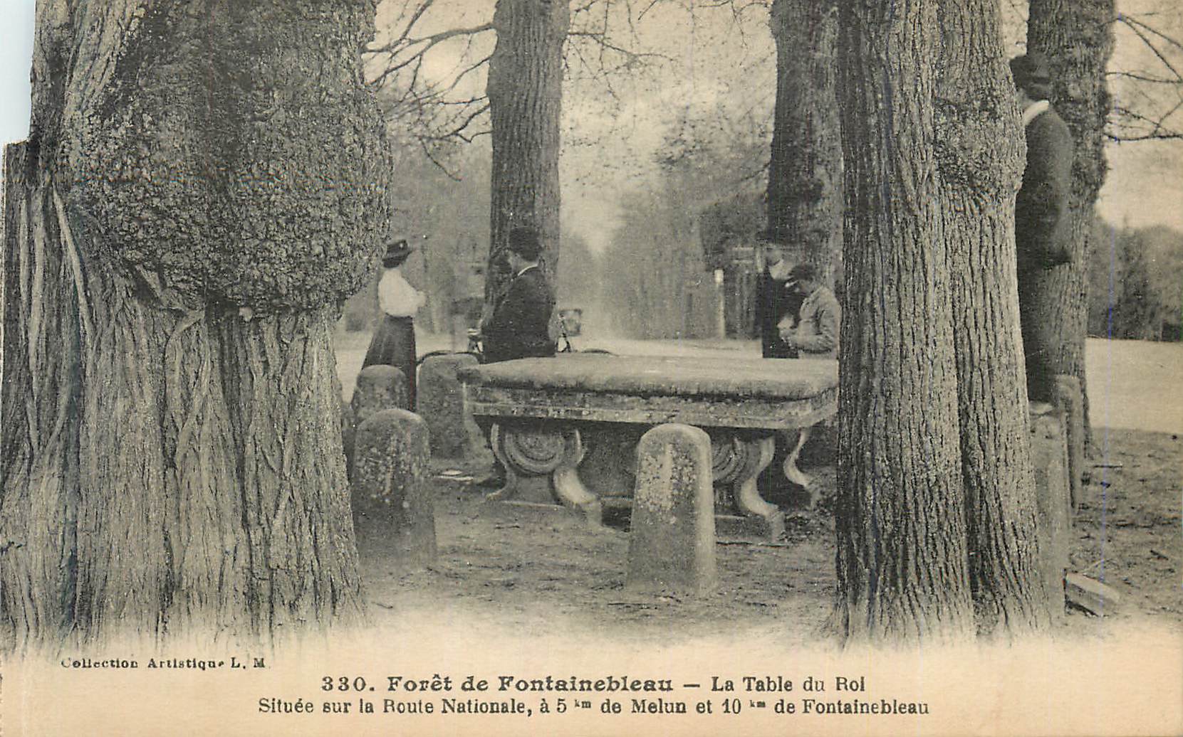 Forêt de Fontainebleau — La Table du Rol — Collection Artistique L. M. n° 330