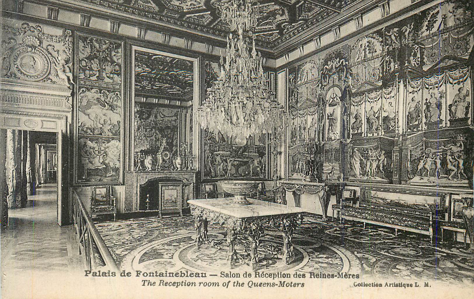 Paleis van Fontainebleau — Ontvangerkamer van de Moederskoningen — Artistieke Collectie L. M.