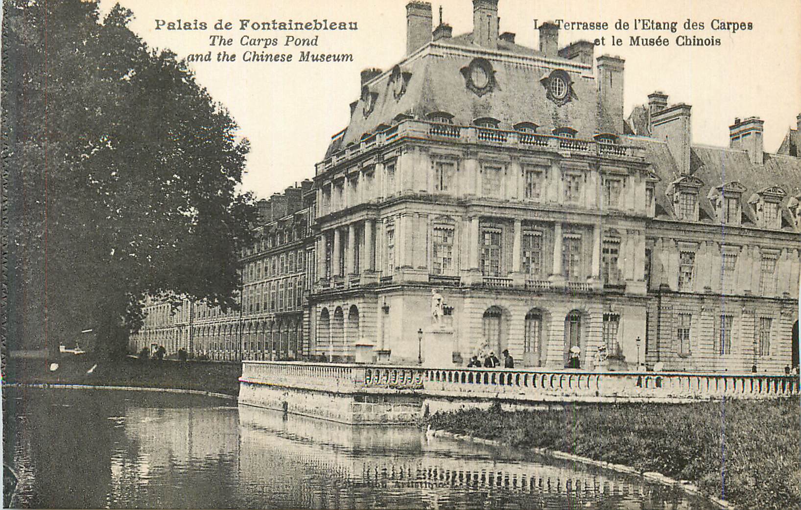Palacio de Fontainebleau — La Terraza del Estanque de los Carpes y el Museo Chino — editor no visible