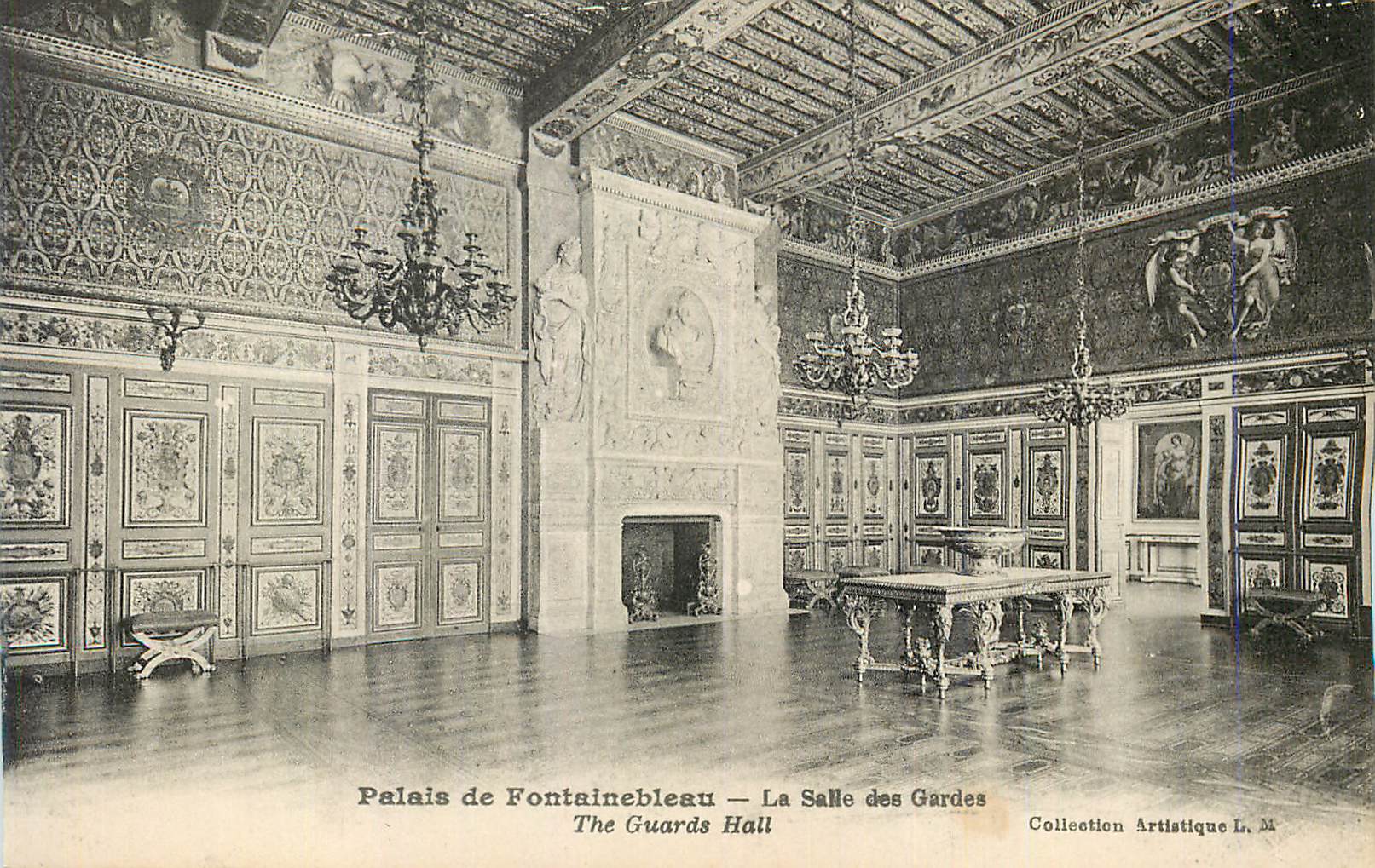 Palast von Fontainebleau — Die Wachhalle — Künstlerische Sammlung L. M.