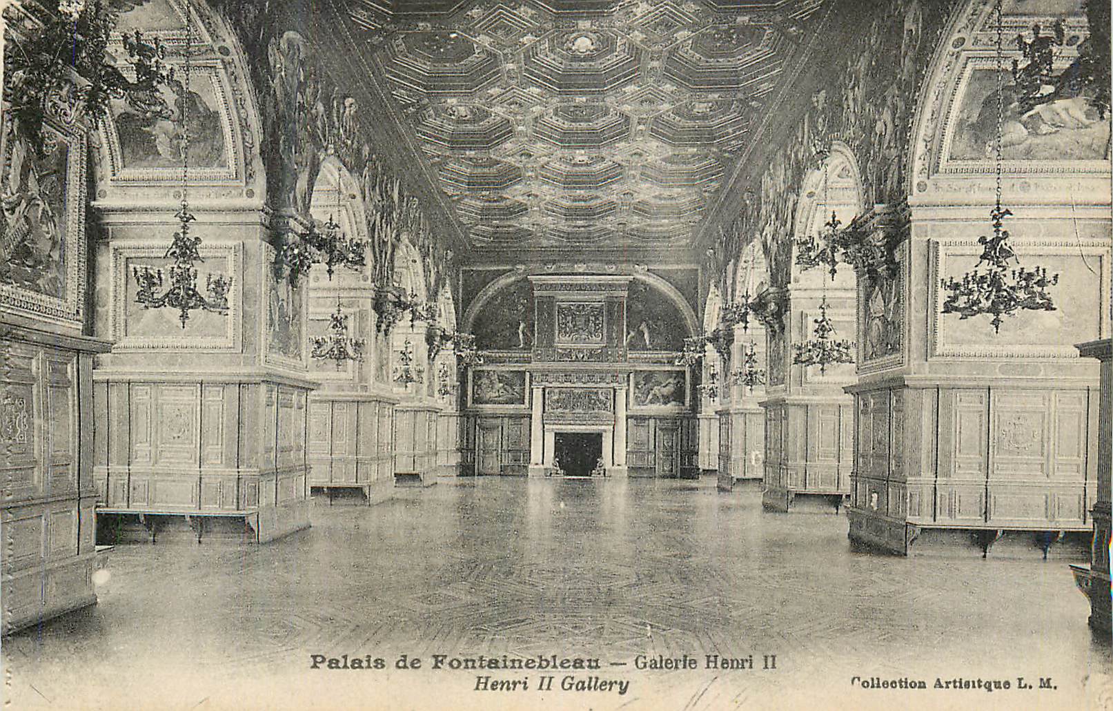 Palast von Fontainebleau — Galerie Henri II — Künstlerische Sammlung L. M.
