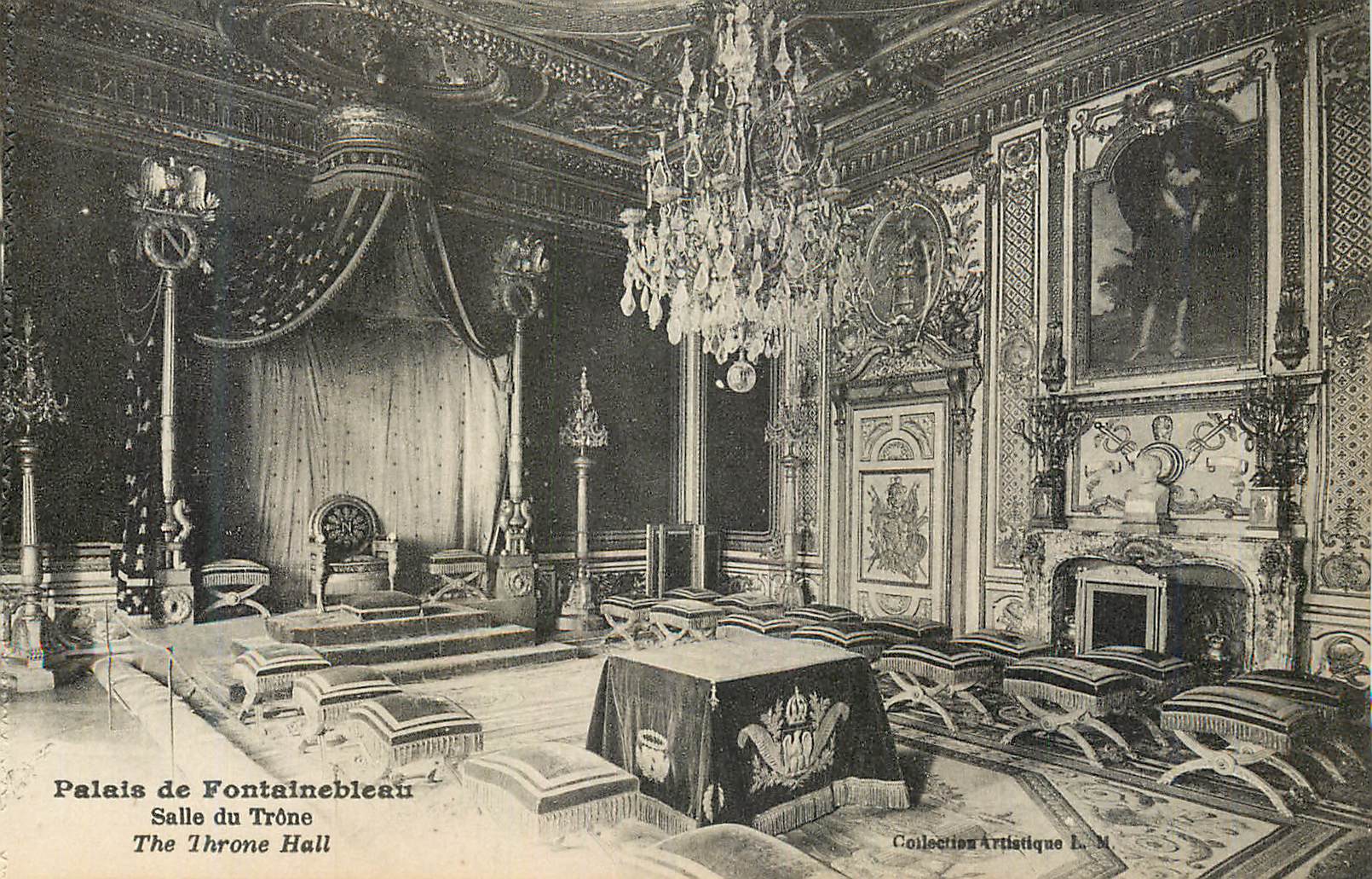 Palacio de Fontainebleau — Sala del Trono — Colección Artística L. M.
