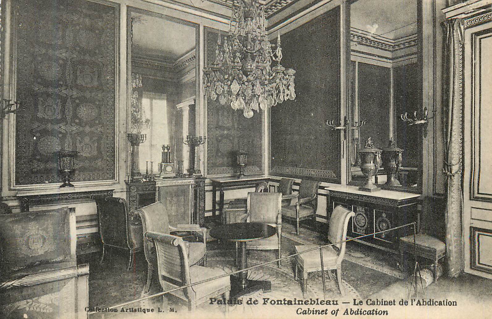 Schloss Fontainebleau — Das Abdicationszimmer — Künstlerische Sammlung L. M.