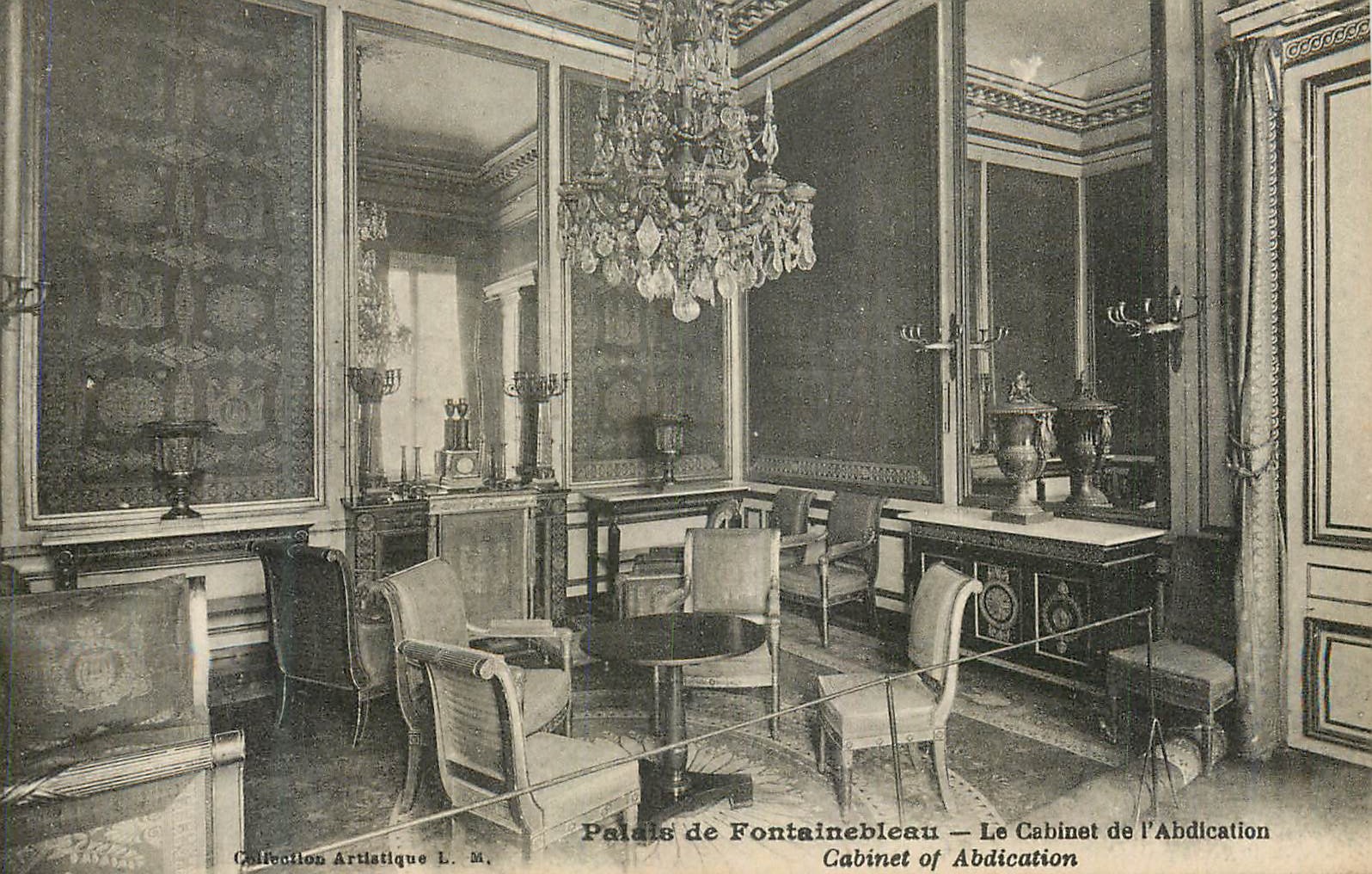 Palais de Fontainebleau — Der Abdikationsraum — Collection Artistique L. M.
