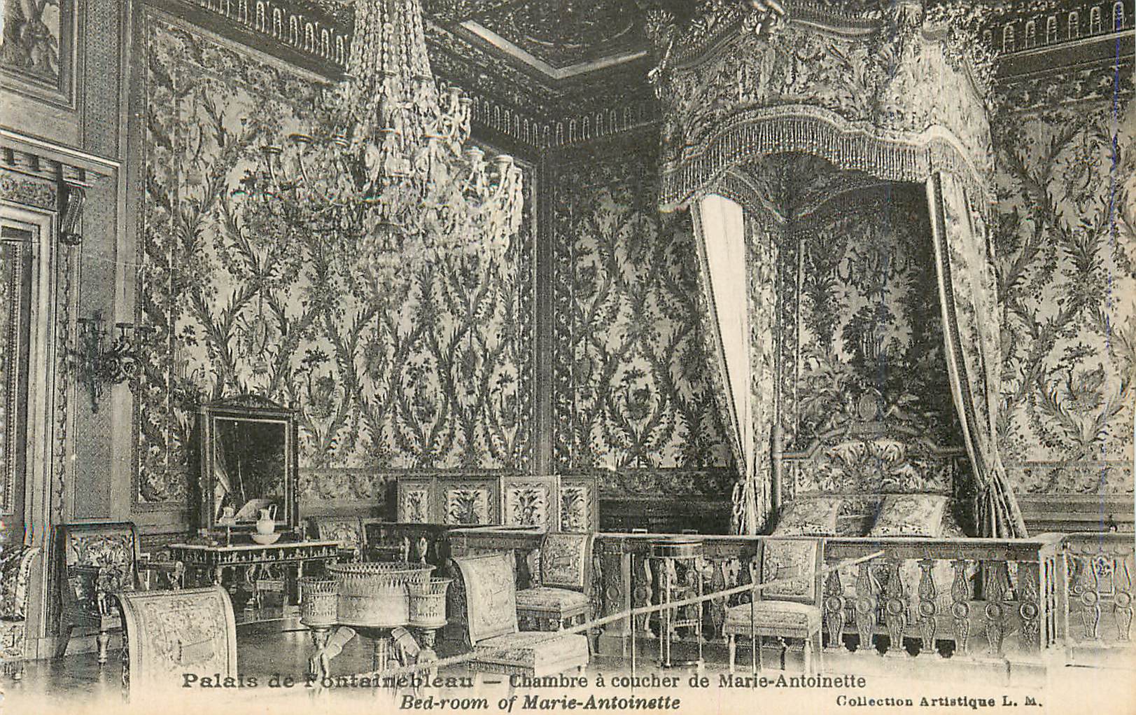 Palacio de Fontainebleau — Habitación de María Antonieta — Colección Artística L. M.