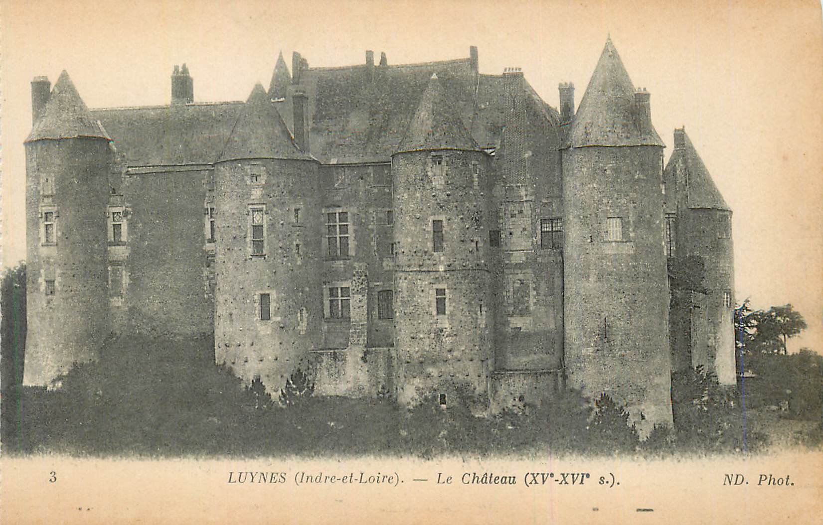 CPA Luynes (Indre et Loire) Le Chateau (XVe XVI S)
