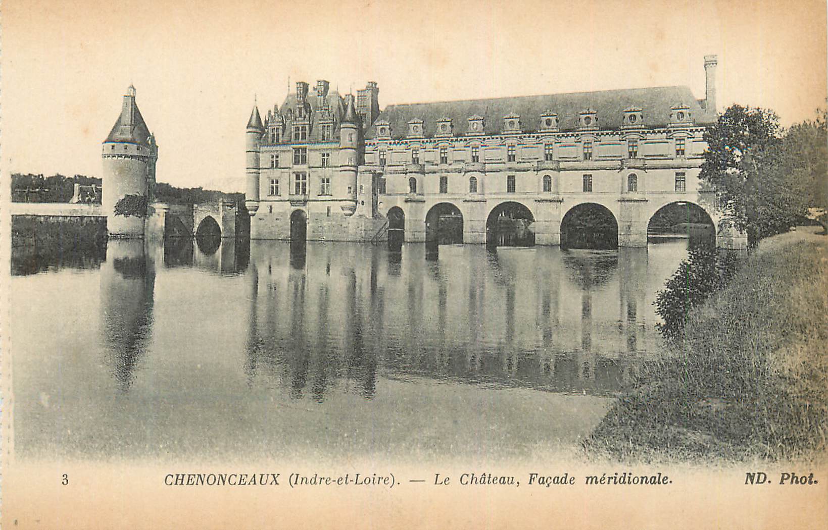 CPA Chenonceaux (Indre et Loire) Le Chateau Facade Meridionale