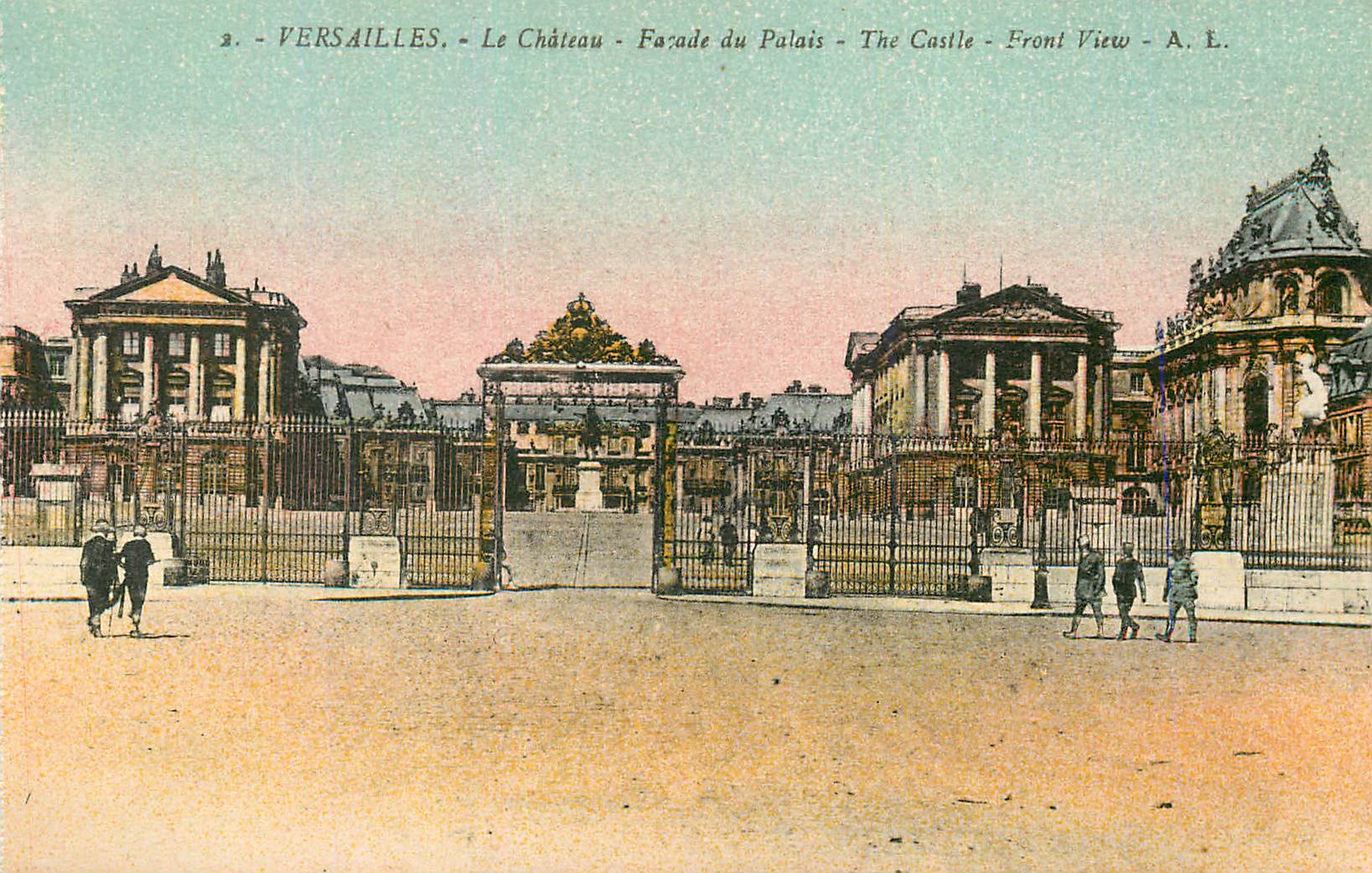 Versailles - Le Château - Façade du Palais - A. E.