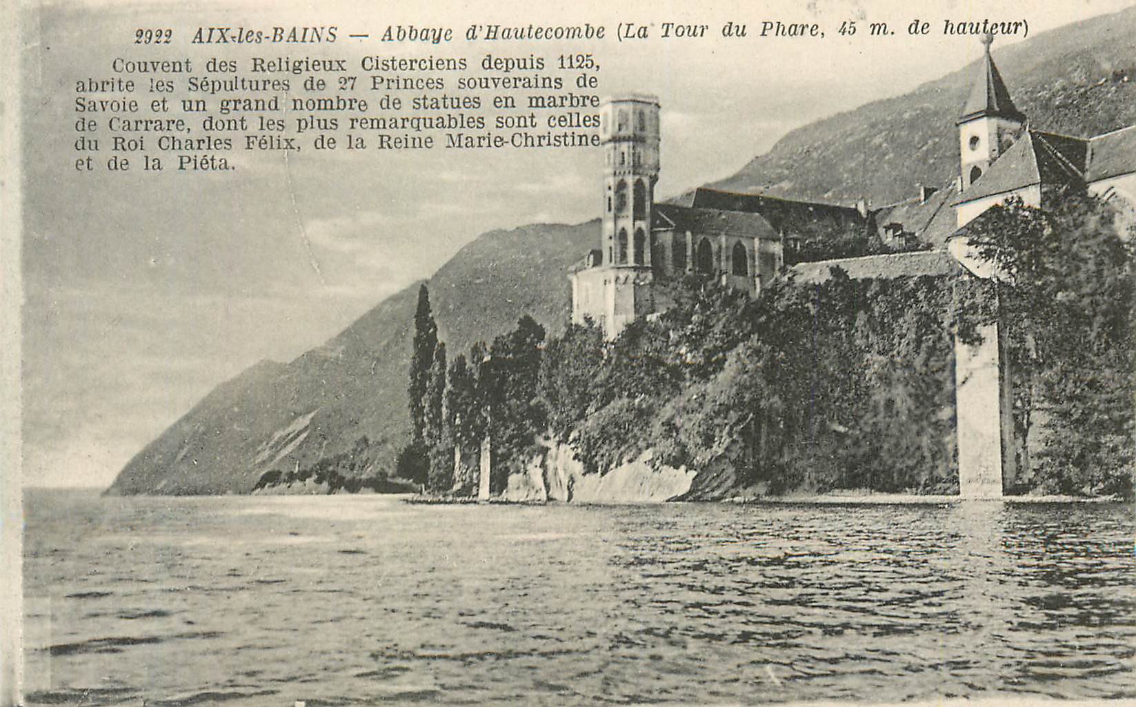 Aix-les-Bains — Abbaye d'Hautecombe (La Tour du Phare, 45 m. de hauteur)