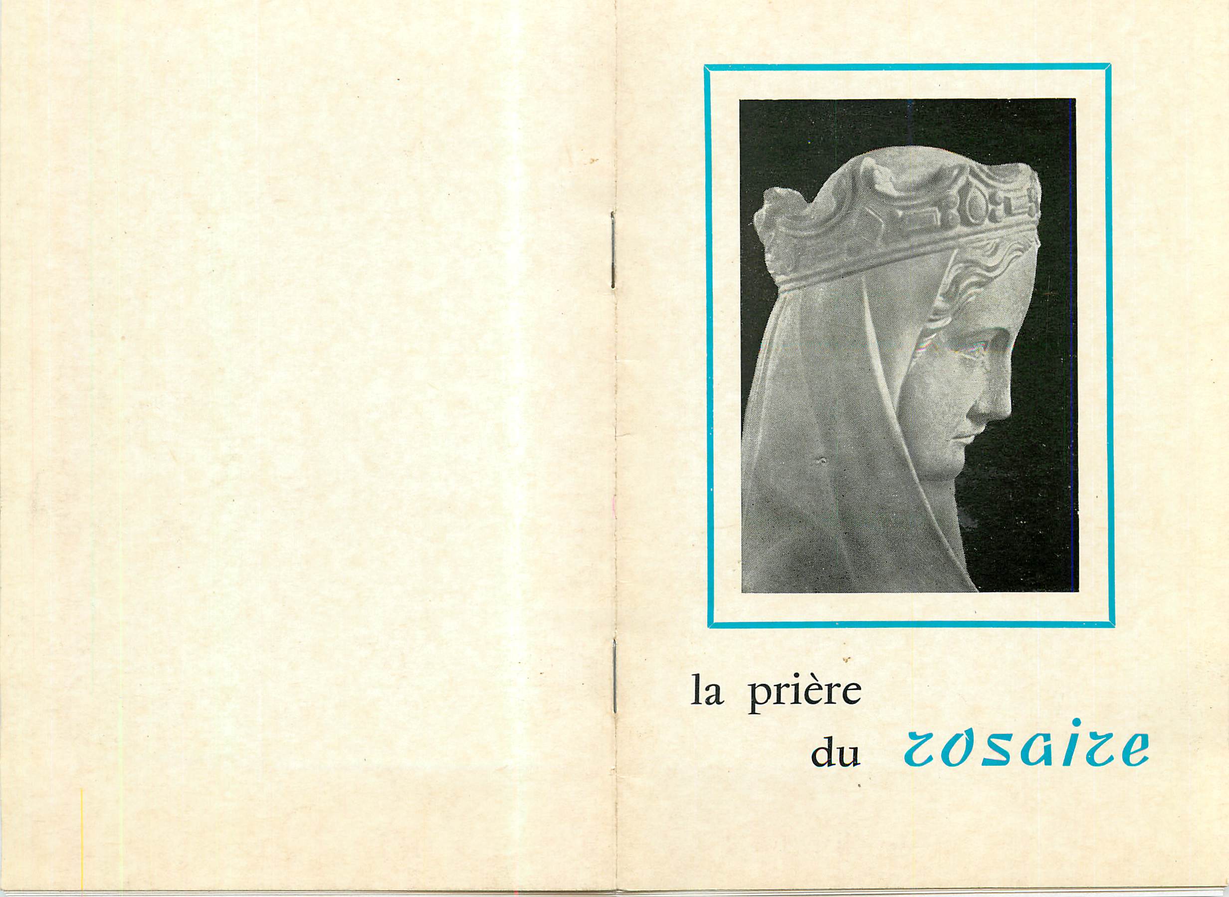 Livret 16 pages La Priere du Zosaire Les Mysteres de Joie