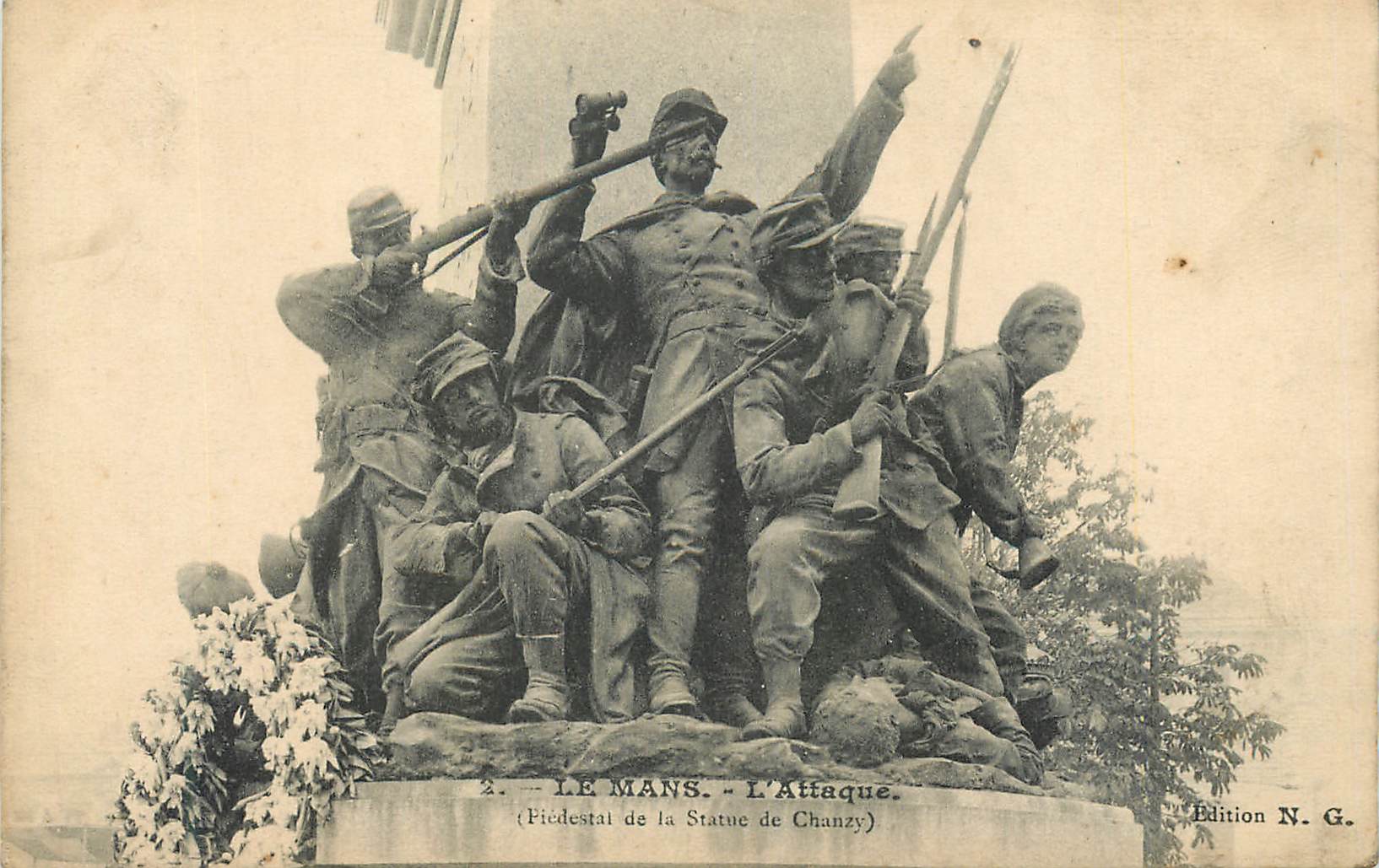 CPA Le Mans L'Attaque Militaria