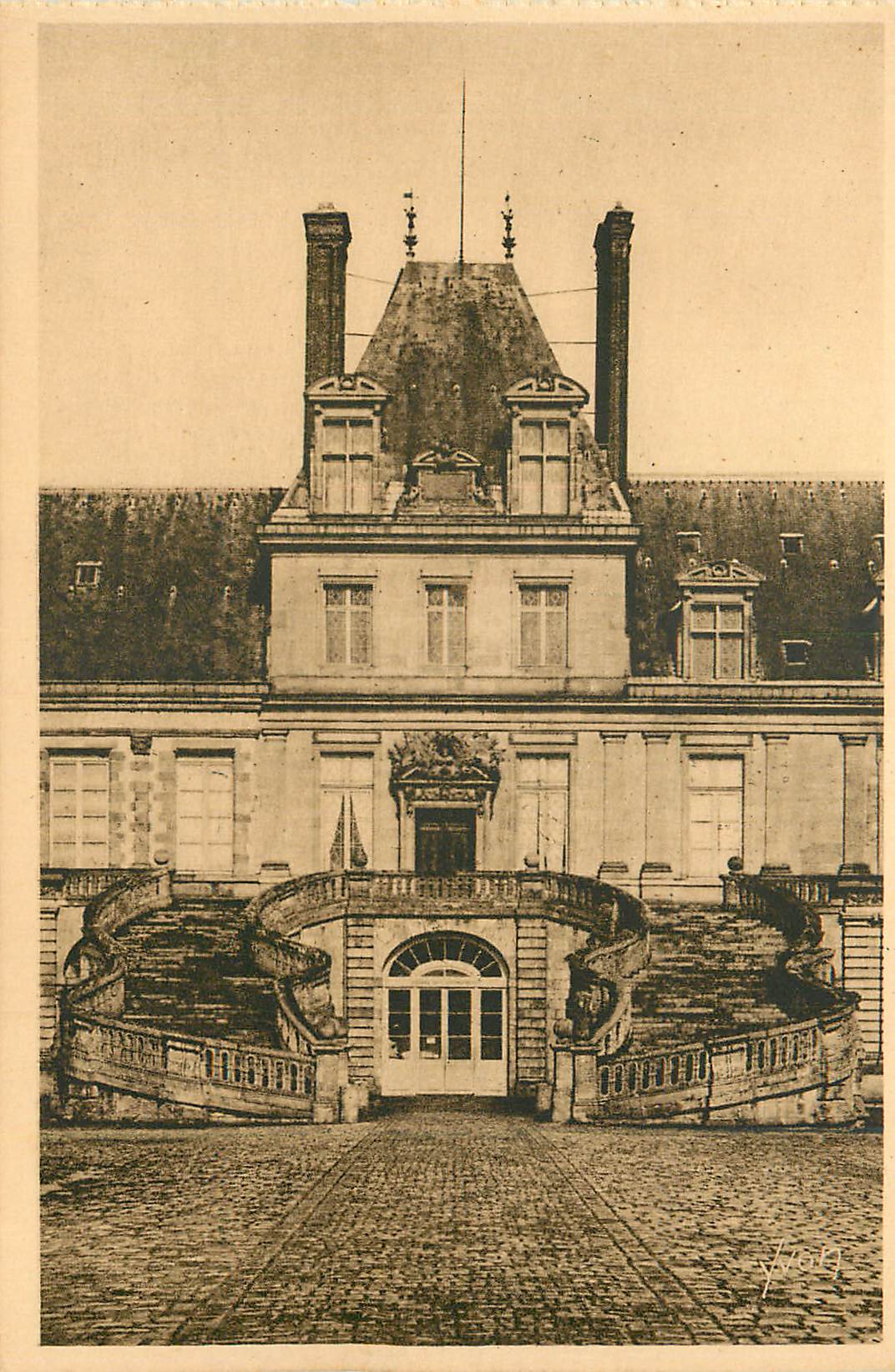 Château de Chambord — uitzicht op de hoofdgevel — uitgever V. Fournier, n° 109