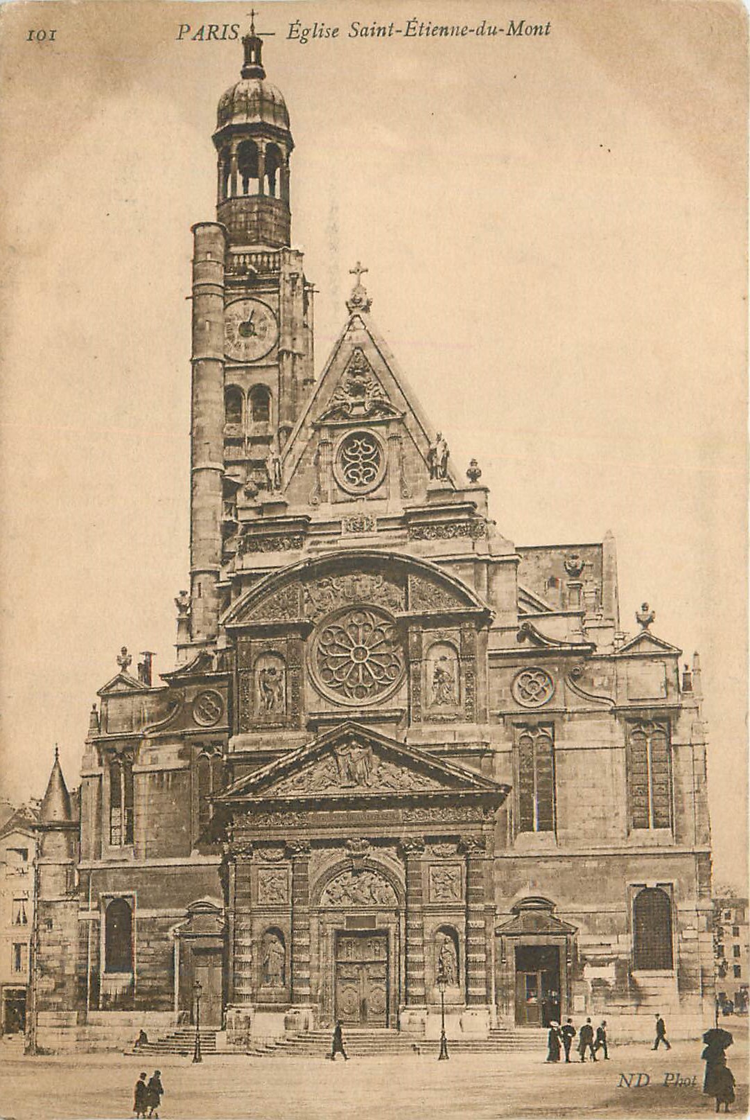 CPA Paris Eglise Saint Etienne du Mont
