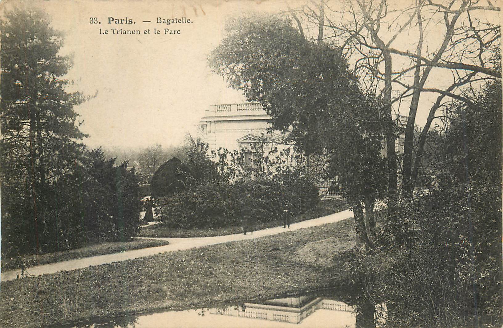 CPA Paris Bagetelle Le Trianon et le Parc
