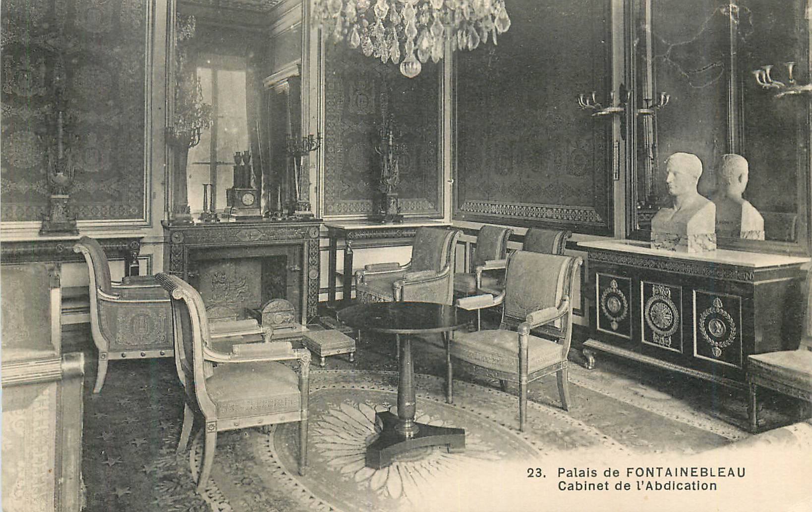 Schloss FONTAINEBLEAU — Cabinet der Abdikation — n°23
