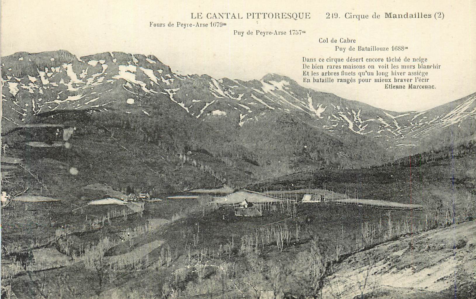 CPA Le Cantal Pittoresque Cirque de Mandailles Fours de Peyre Arse Col de Cabre Puy de Bataillouze