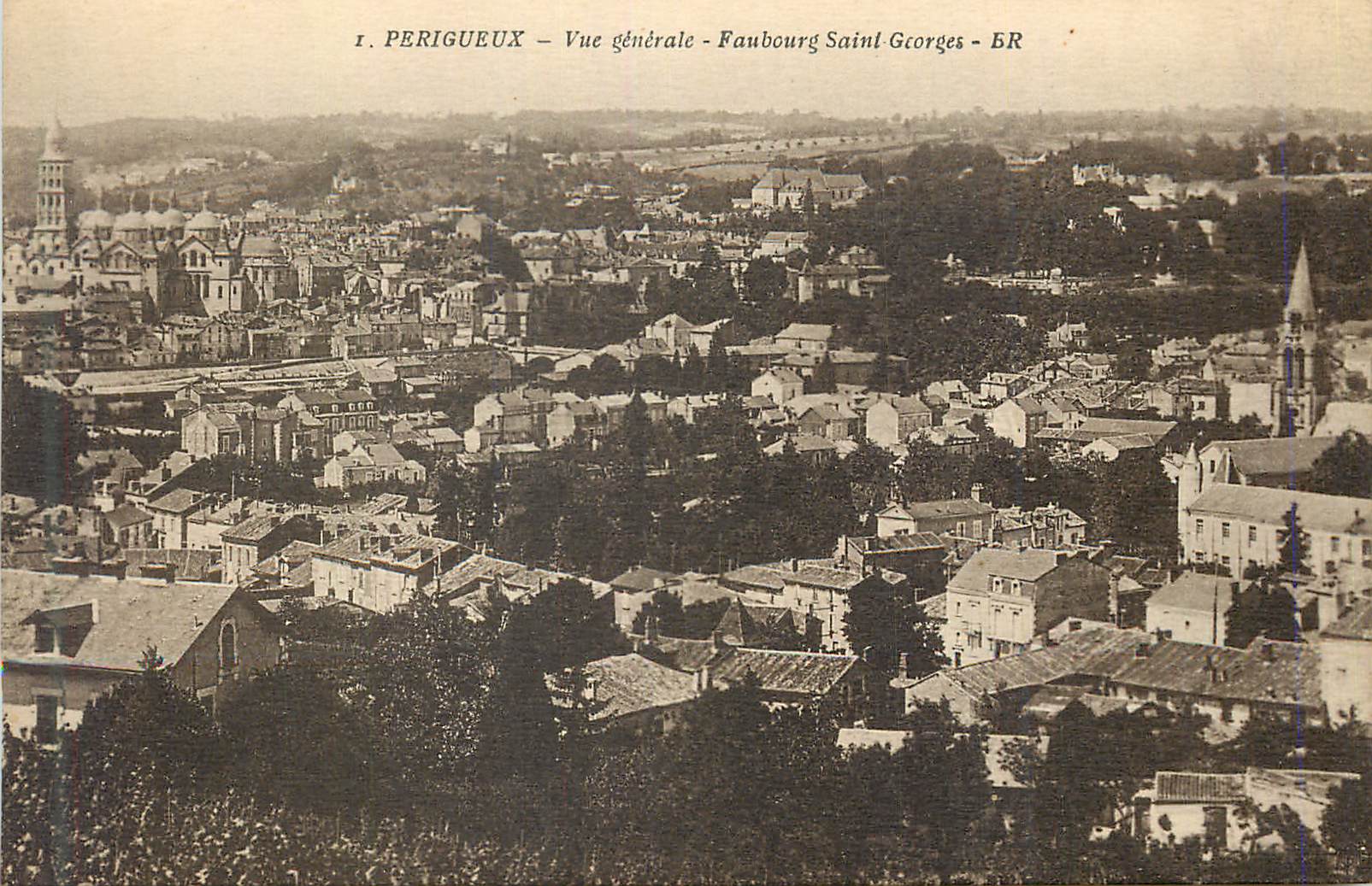 CPA Perigueux Vue Generale Paubourg Saint Georges