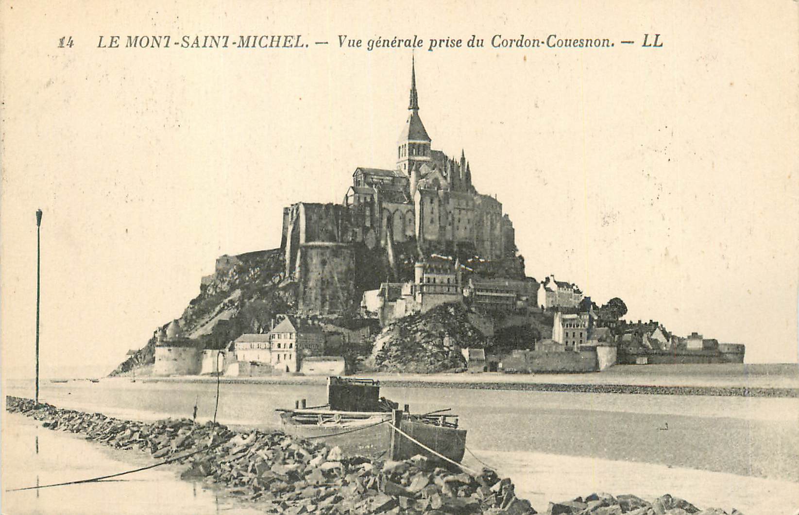 CPA Le Mont Saint Michel Vue Generale prise du Cordon Conesnon