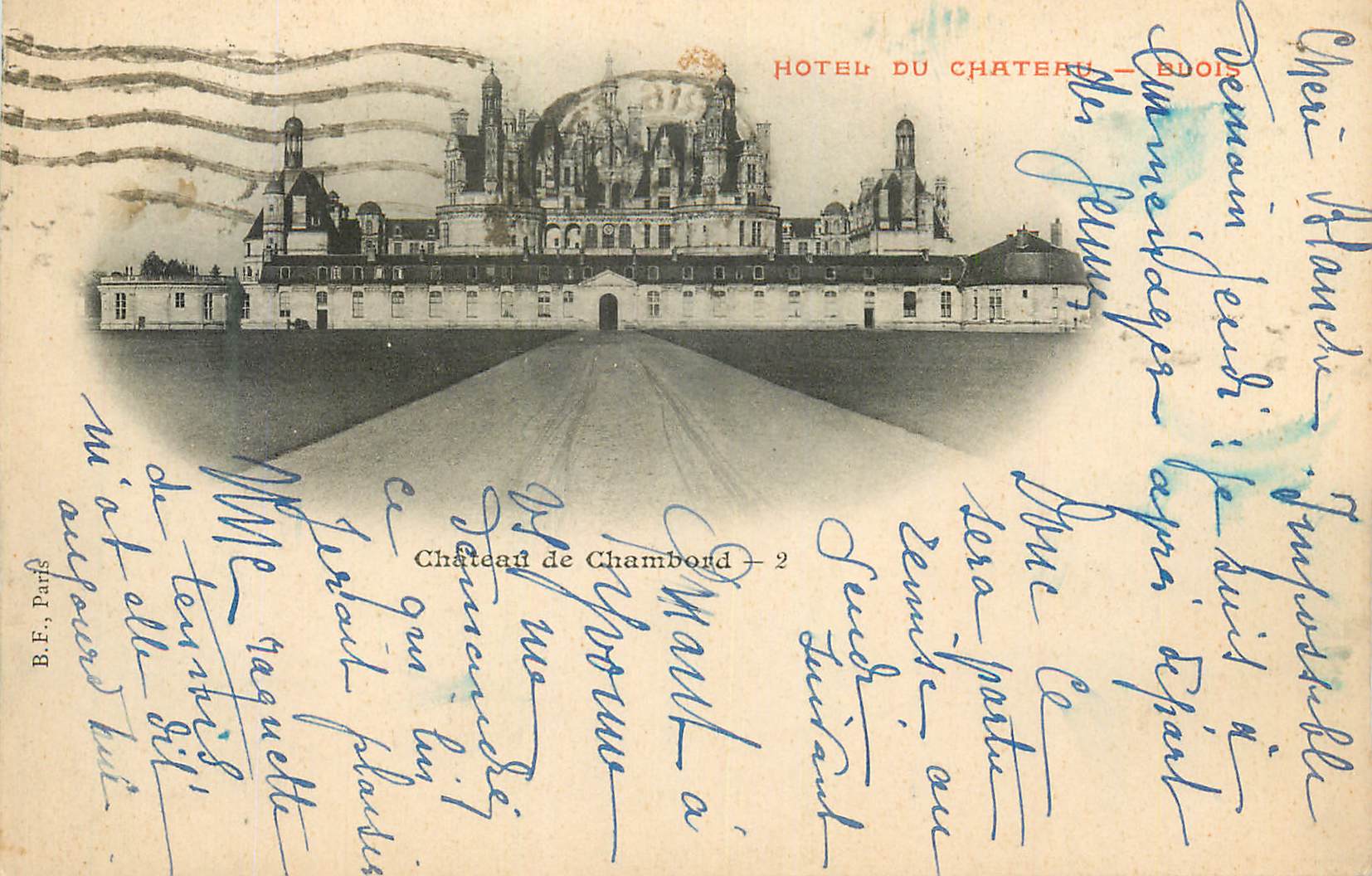 CPA Blois Hotel du Château (carte 1900)