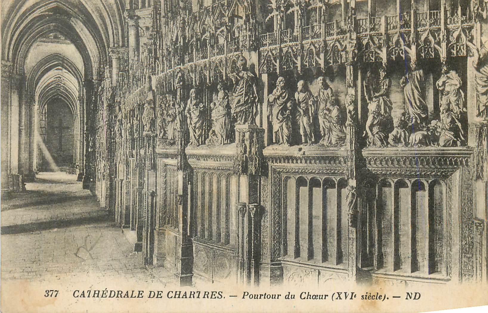 CPA Cathedrale de Chartres Pourtour du Choeur (XVIe Siecle)