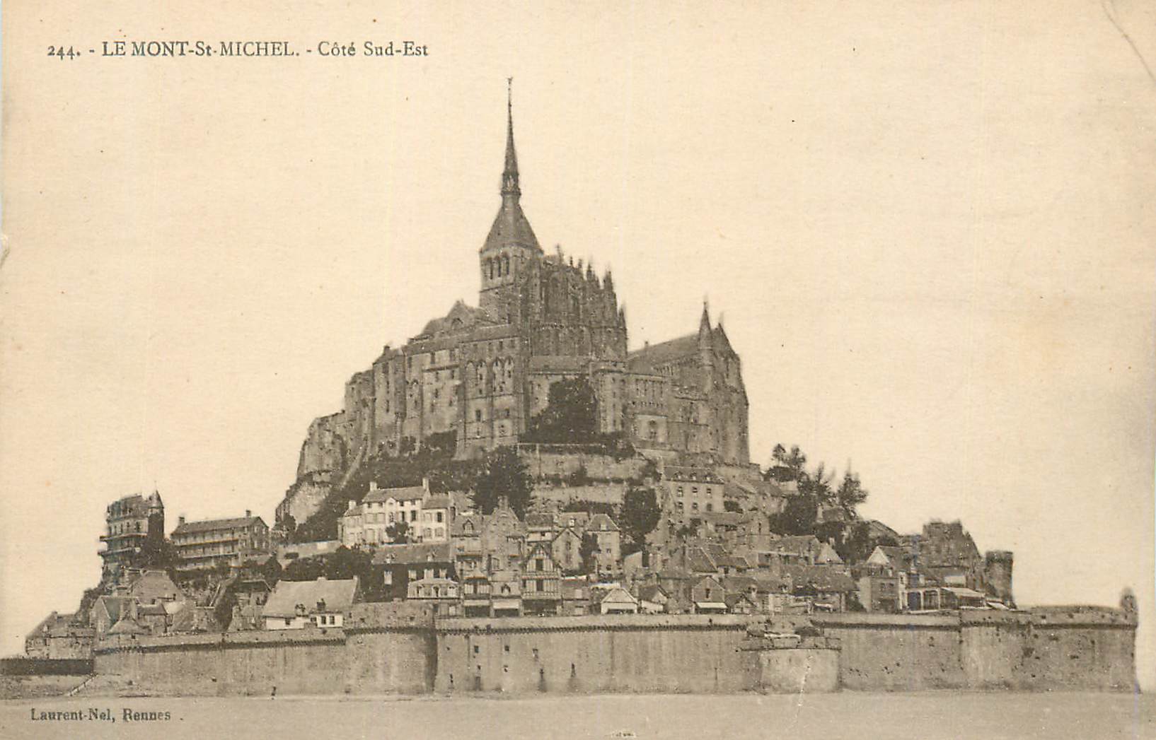 LE MONT-ST-MICHEL - Côté Sud-Est — Laurent-Nel, Rennes, n°244