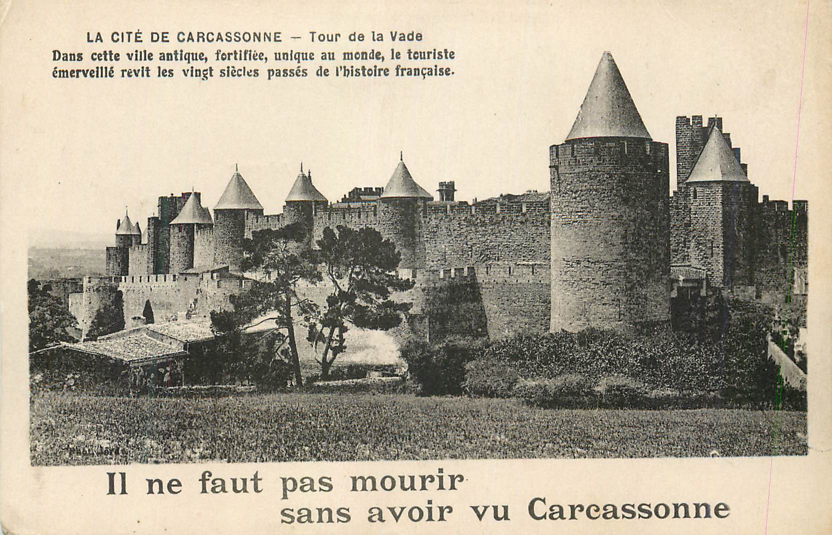 Carcassonne — Tour de la Vade — Éditeur et n° de série non lisibles