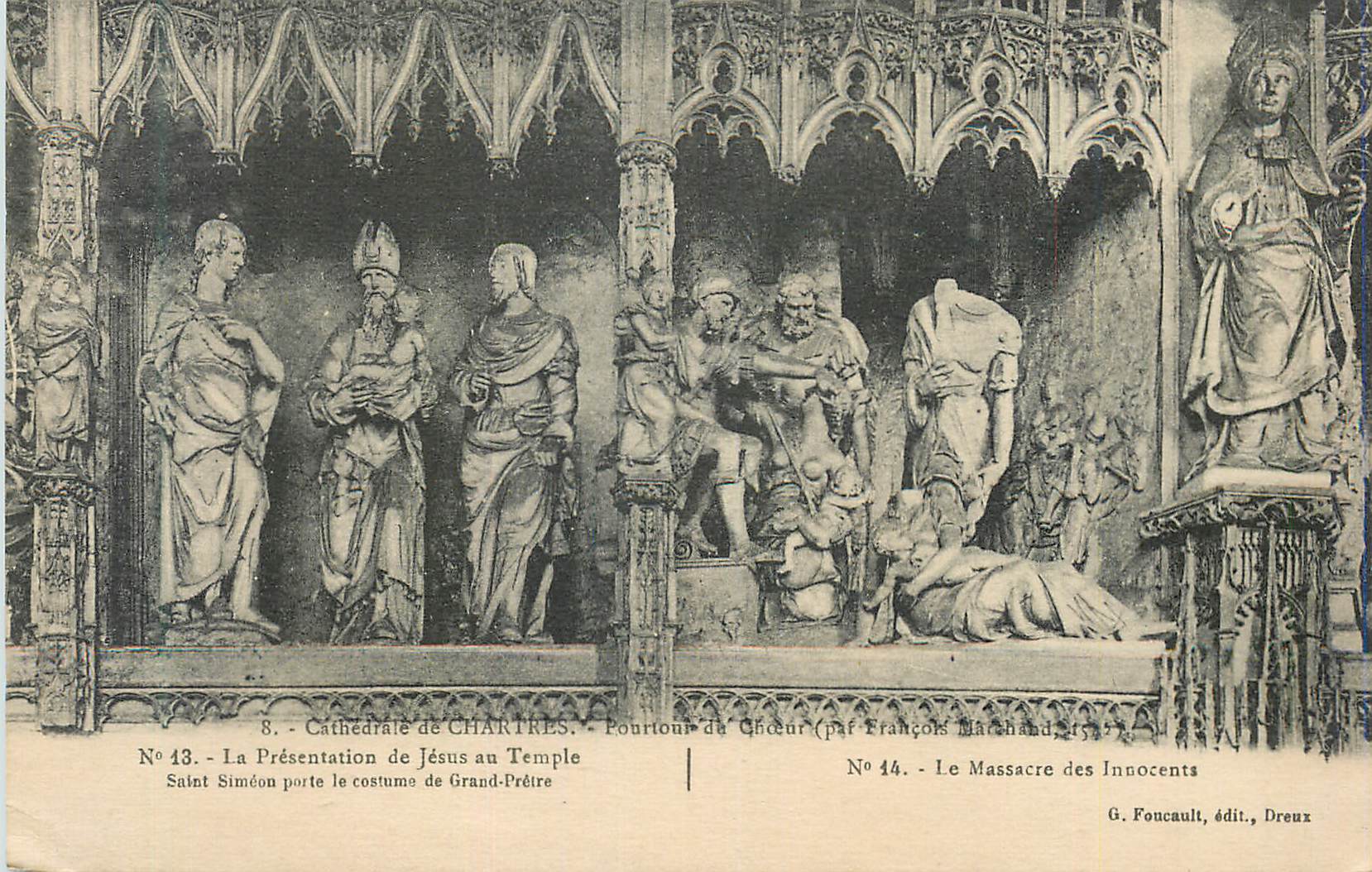 CPA Cathedrale de Chartres Poutour de Choeur