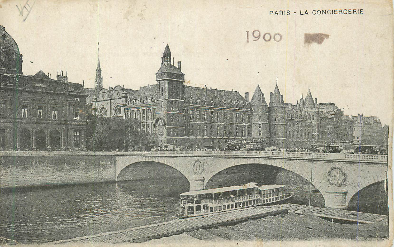 CPA Paris La Conciergerie Bateau