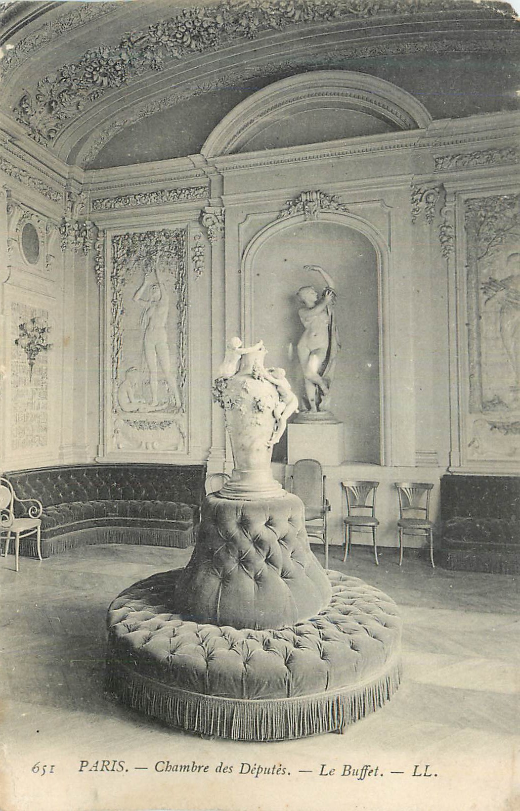 CPA Paris Chambre des Deputes Le Buffet