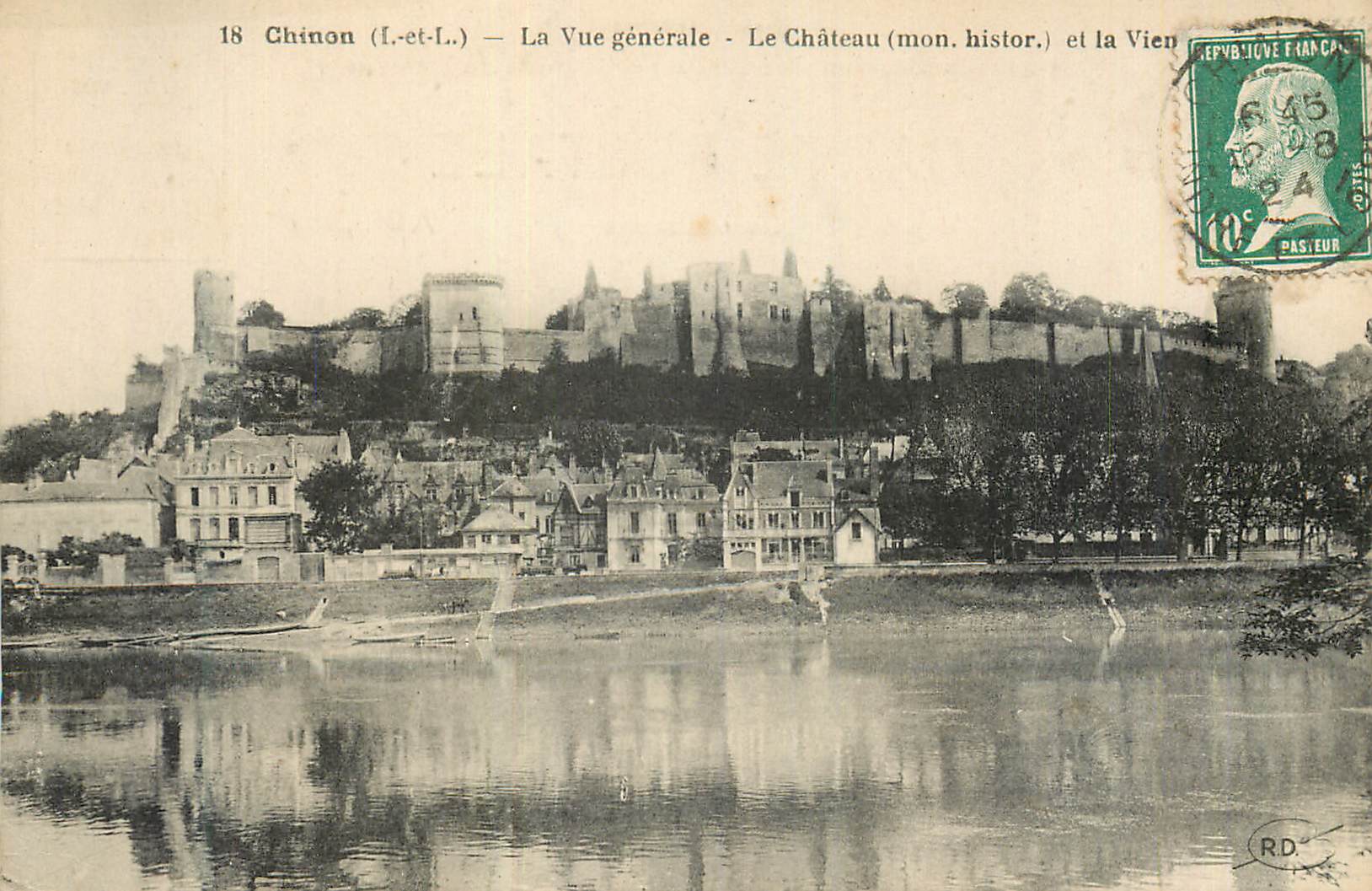 CPA Chinon (I et L) La Vue Generale Le Chateau (Mon Hist)