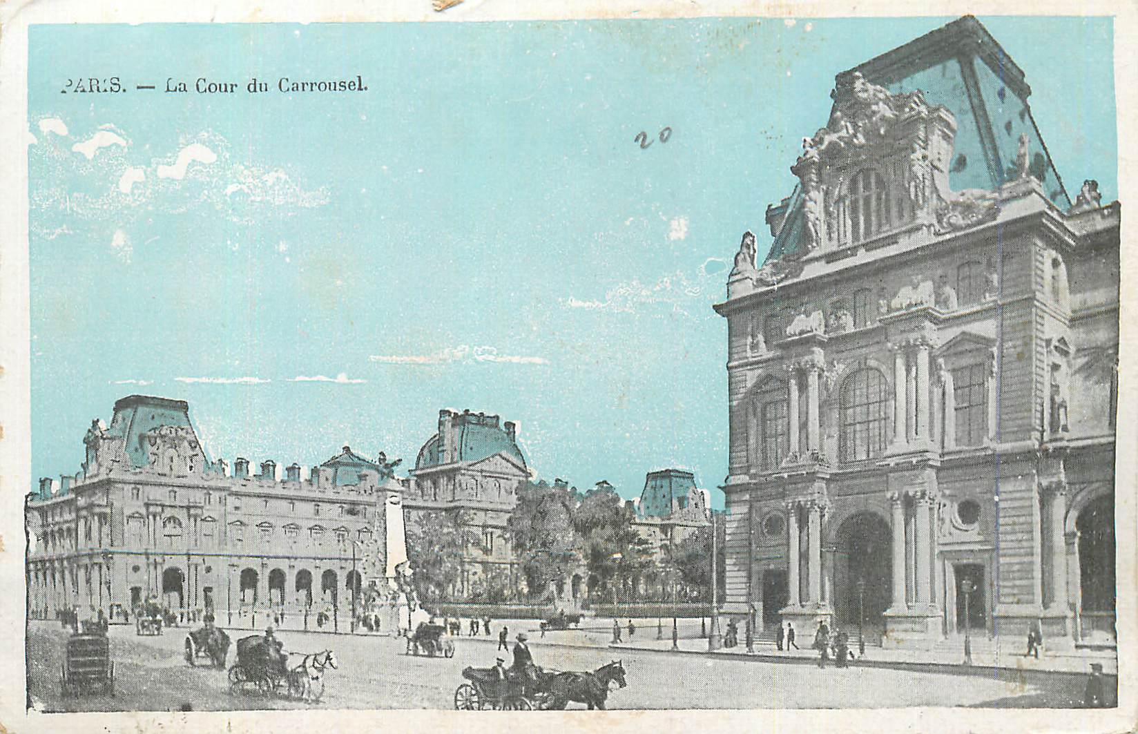 CPA Paris La Cour du Carrousel