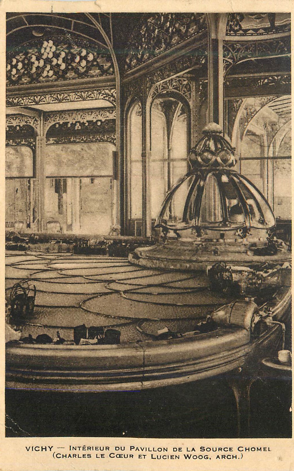 CPA Vichy Interieur du Pavillon de la Source Chomel (Charles le Coeur et Lucien Woog Arch)