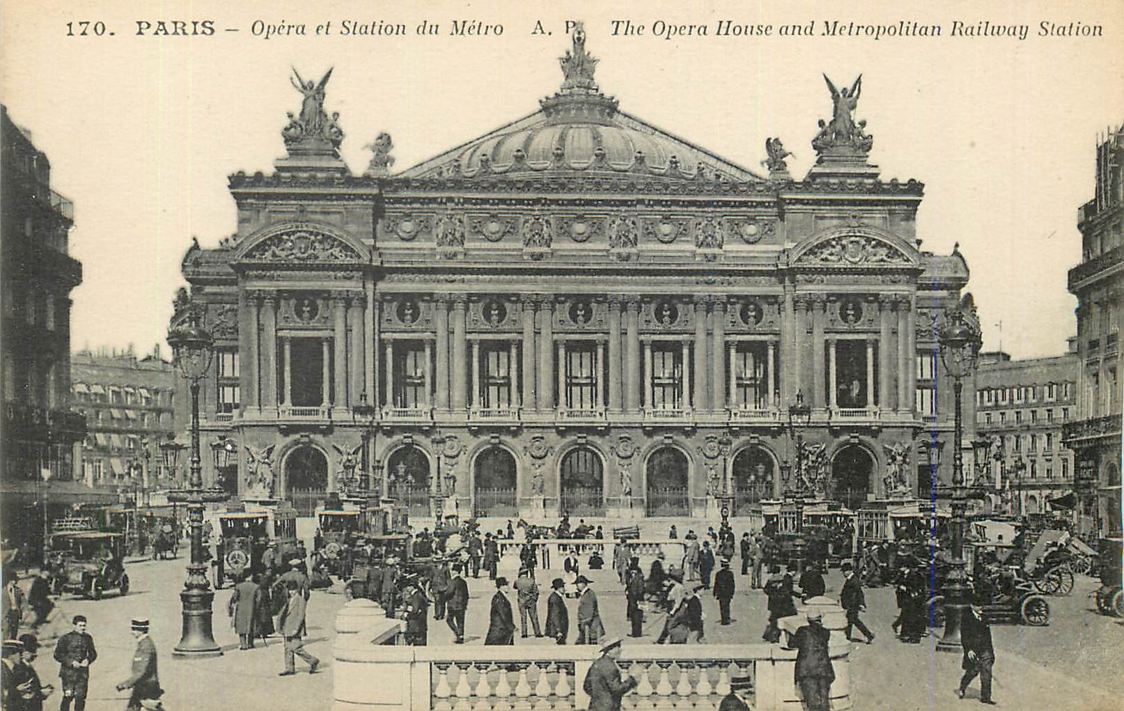 CPA Paris Opera et Station du Metro