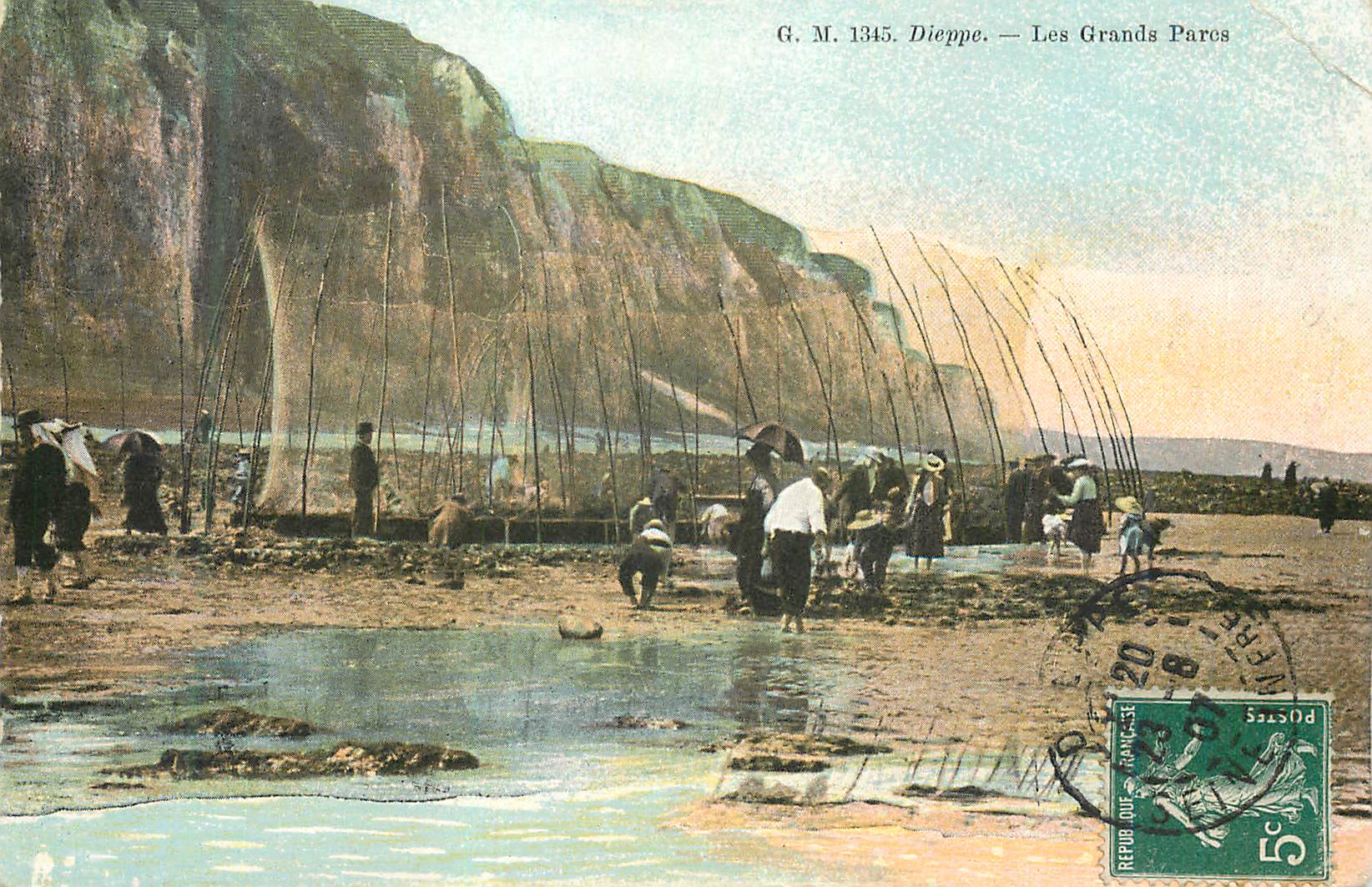 CPA Dieppe Les Grands Parcs
