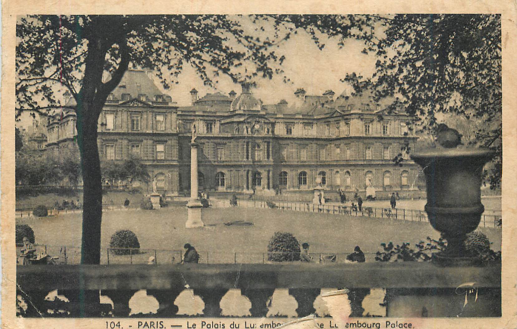 CPA Paris Le Palais du Luxembourg