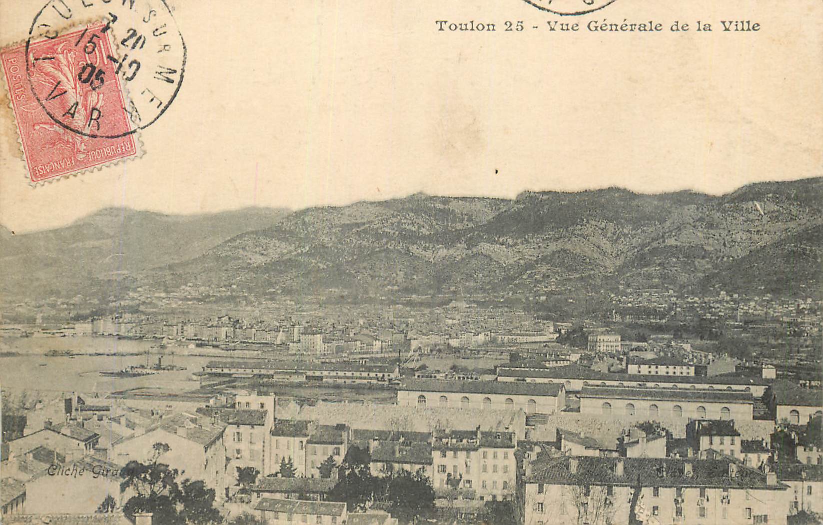CPA Toulon Vue Generale de la Ville