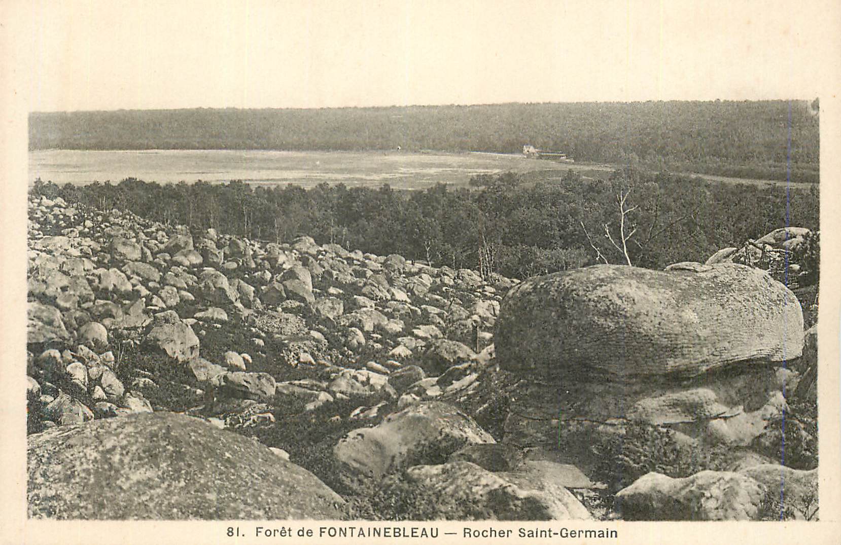 Forêt de FONTAINEBLEAU — Rocher Saint-Germain — Éditeur : 81