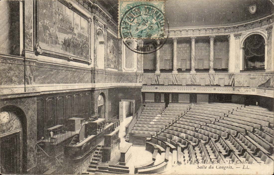 Versailles CPA le chateau Salle du congres