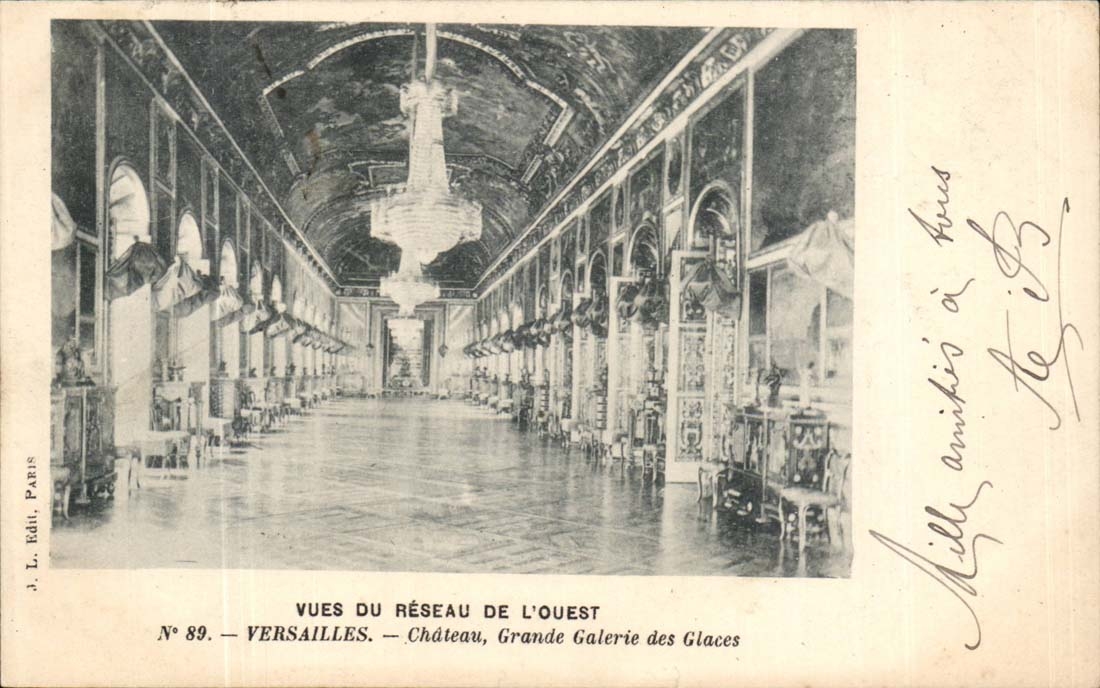 Versailles CPA Chateau grande galerie des glaces